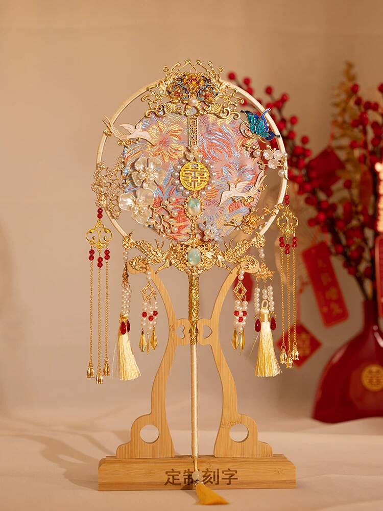 Embroidery Kit Set - Zestaw DIY wachlarza ślubnego w stylu