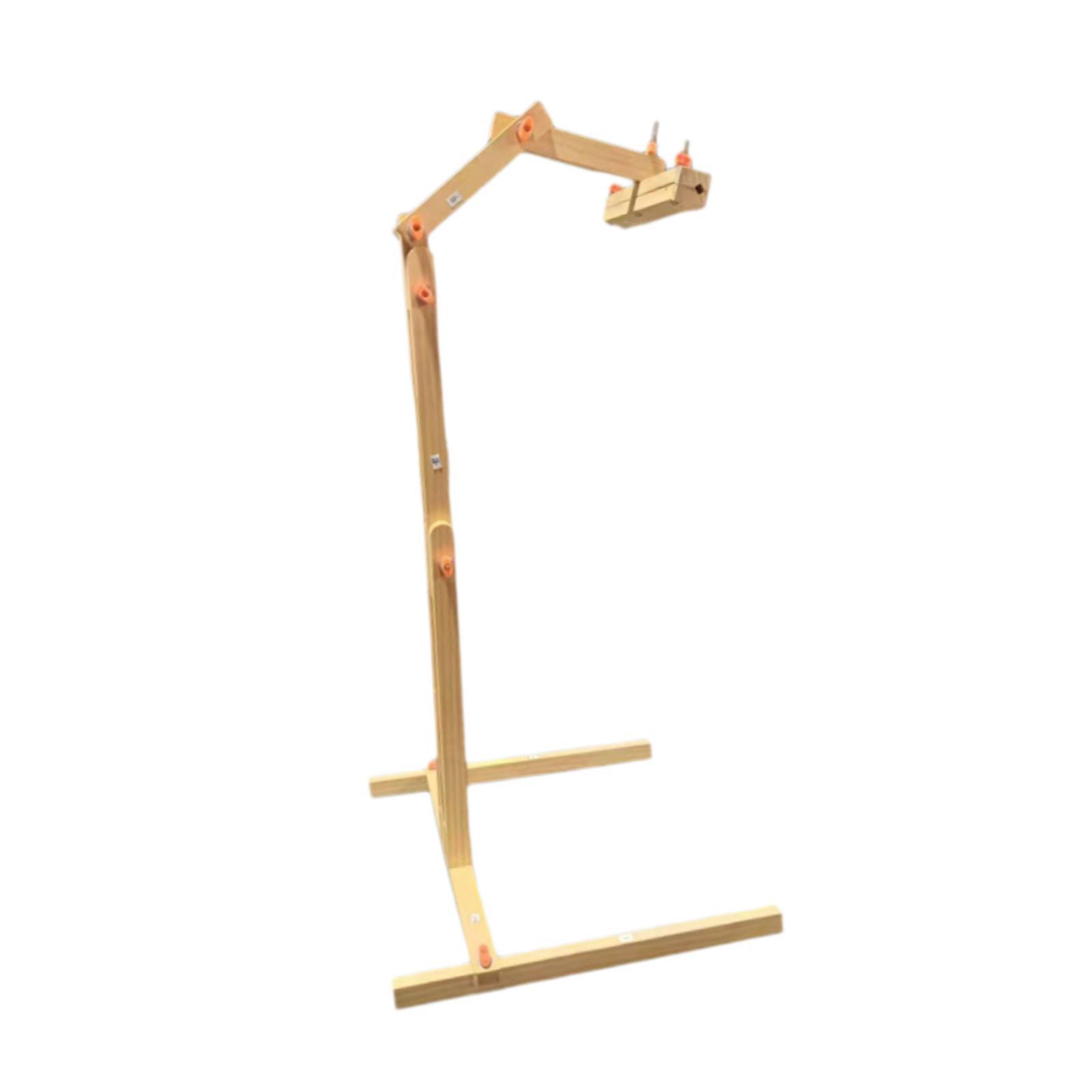 Embroidery Hoop Stand - Regulowany, drewniany stojak do haftowania, służący