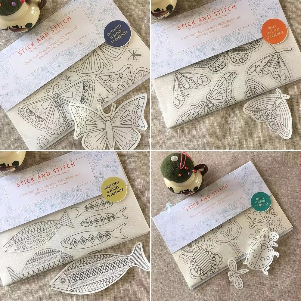 Embroidery Sheet - DIY rozpuszczalne w wodzie transfery haftu