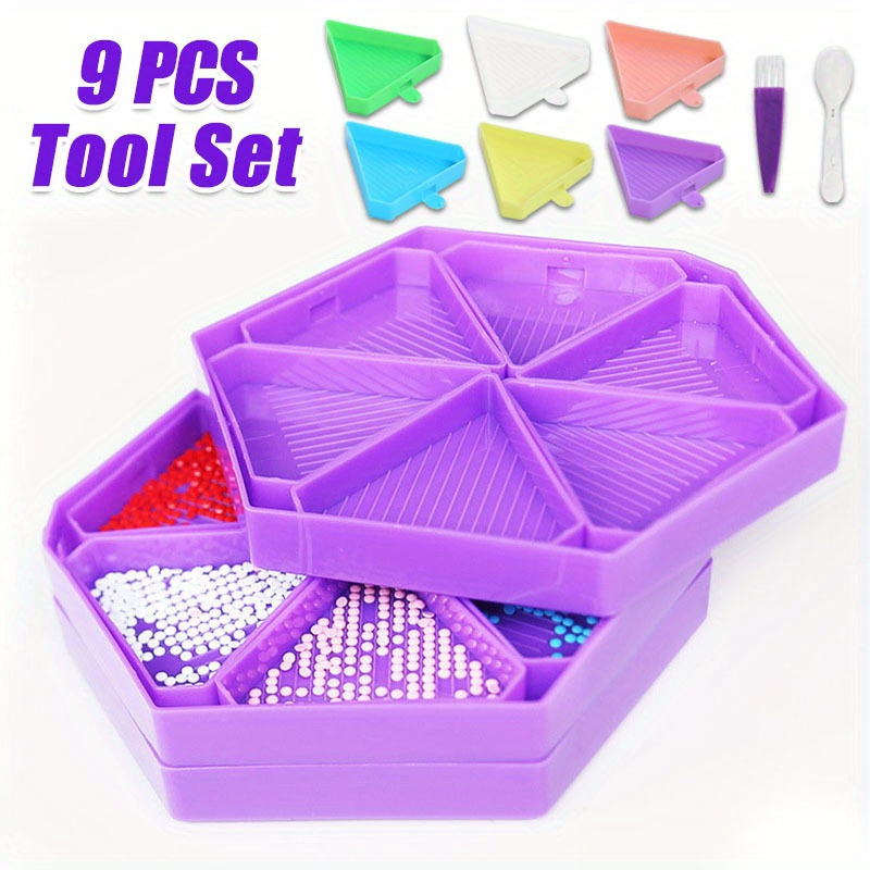 Embroidery Kit Starter - 9 SZT. Nowe tacki do malowania