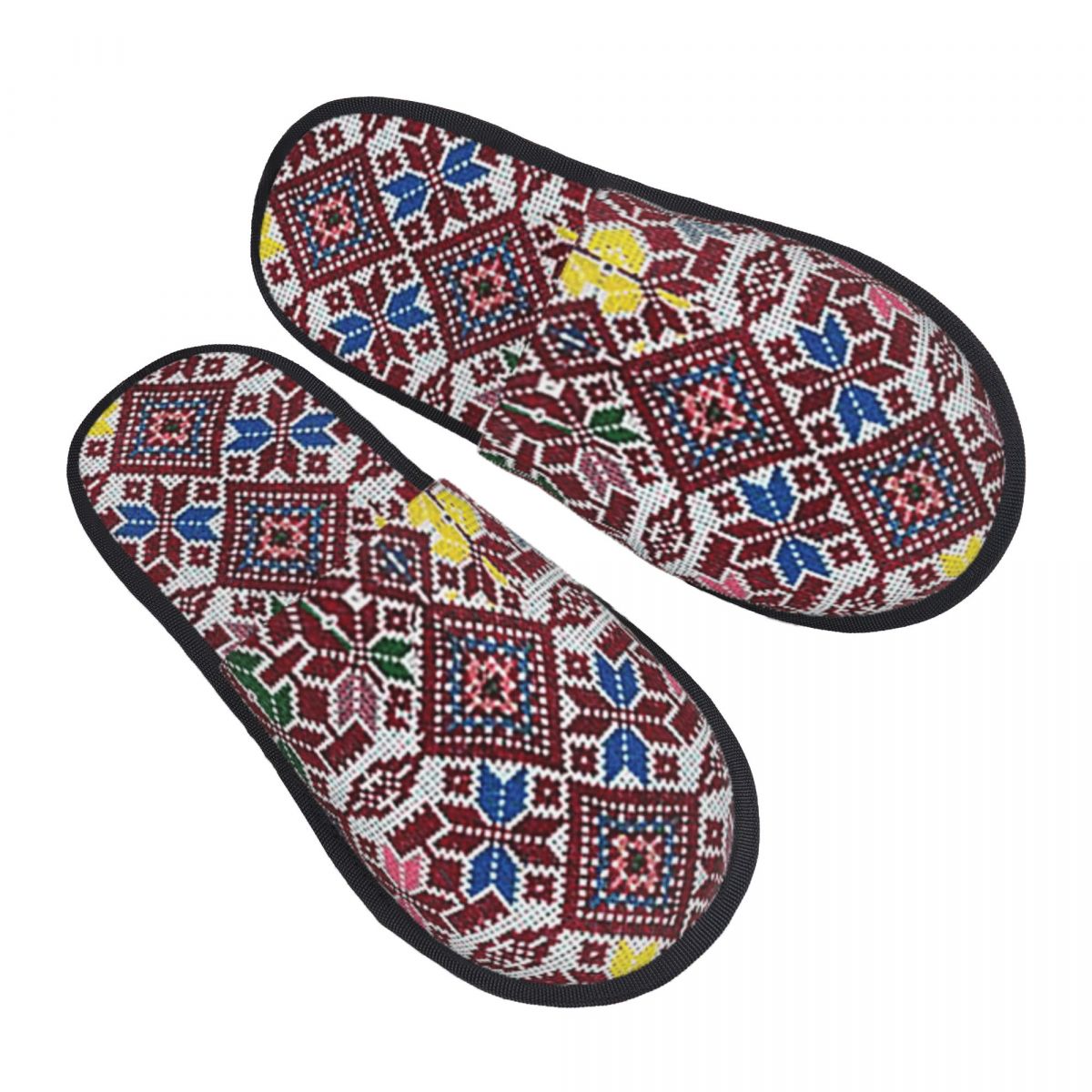 Embroidery House - Personalizowane haftowane palestyńskie tradycyjne kapcie Tatreez