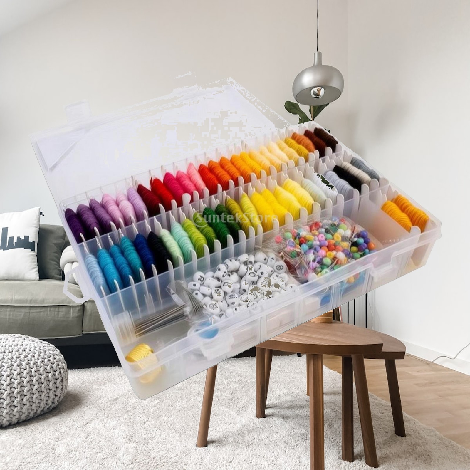 Embroidery Floss - Zestaw nici do haftu z organizerem,