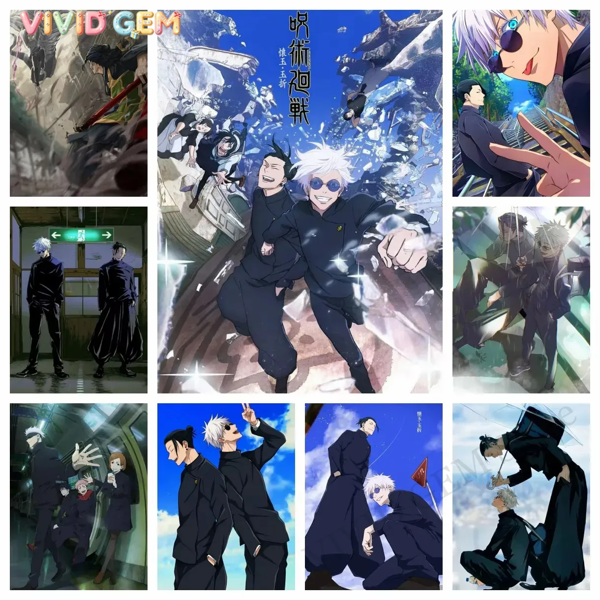 Embroidery Uae - VIVID GEM Jujutsu Kaisen Gojo Satoru
