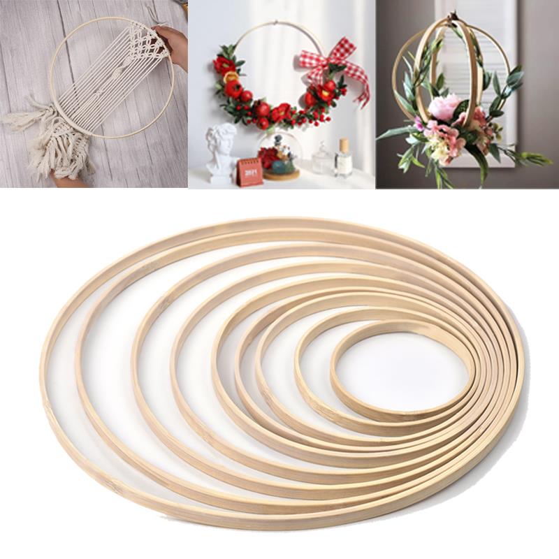 Embroidery Hoop Stand - 1/5 sztuk 8-33cm drewniane DIY Handmade