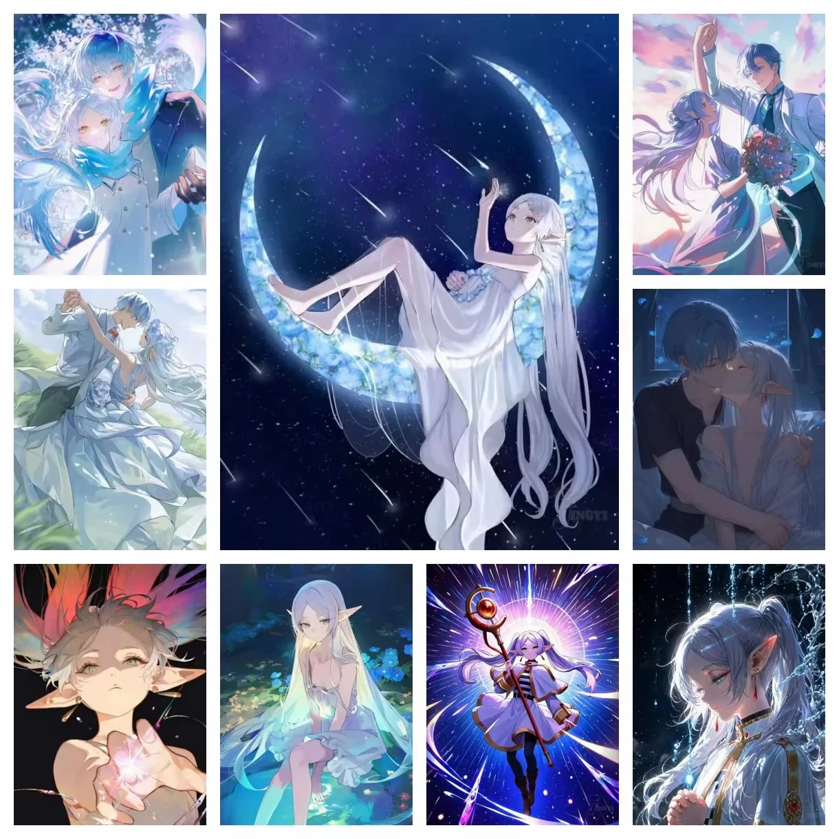 Embroidery Uae - Popularny Anime Frieren: Beyond Journey's 5D