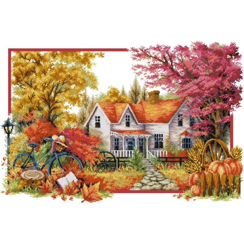 Zestaw scenerii z czterech pór – Embroidery Vs Cross Stitch recenzja i cena
