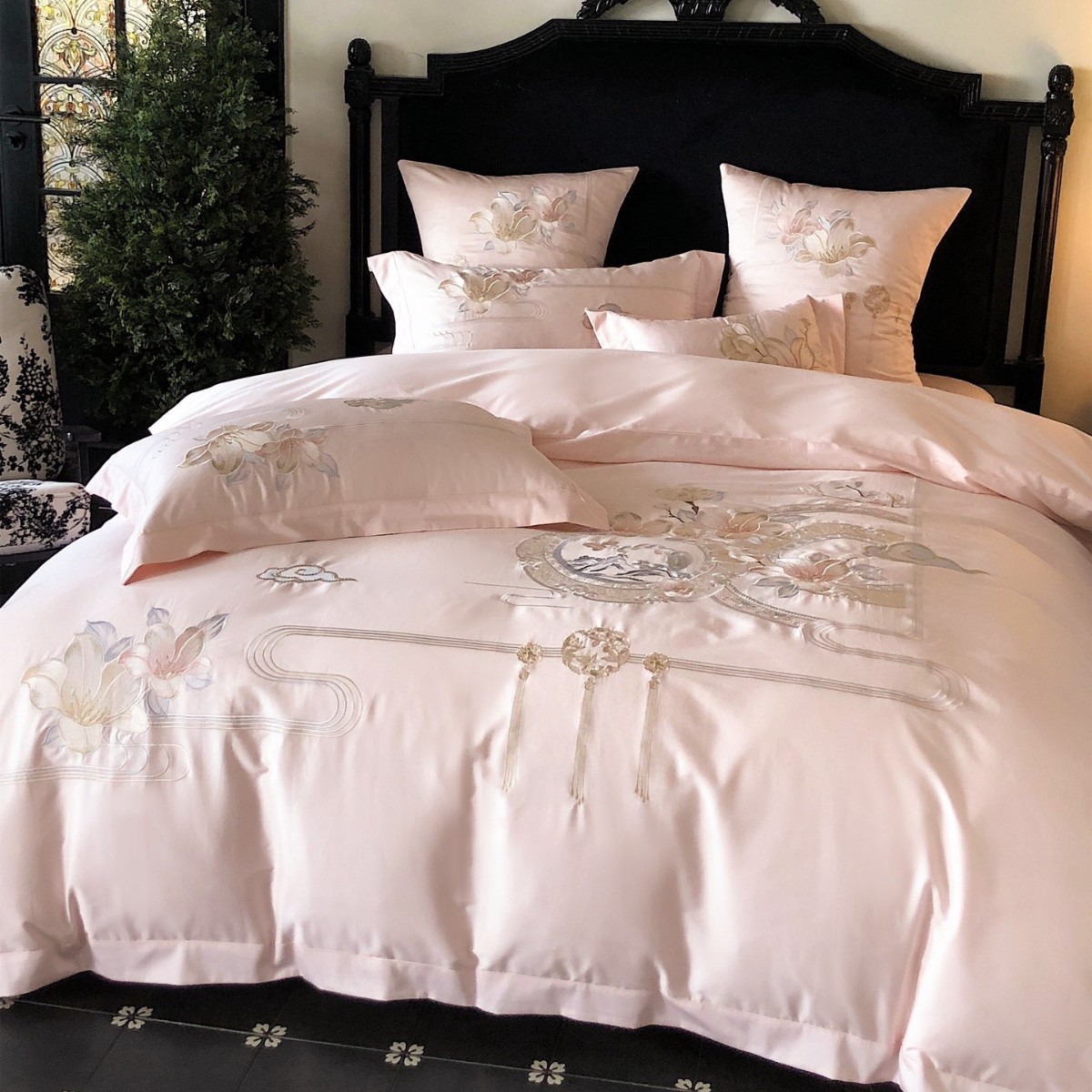 Luksusowy zestaw pościeli w ch – Embroidery Sheet recenzja i cena