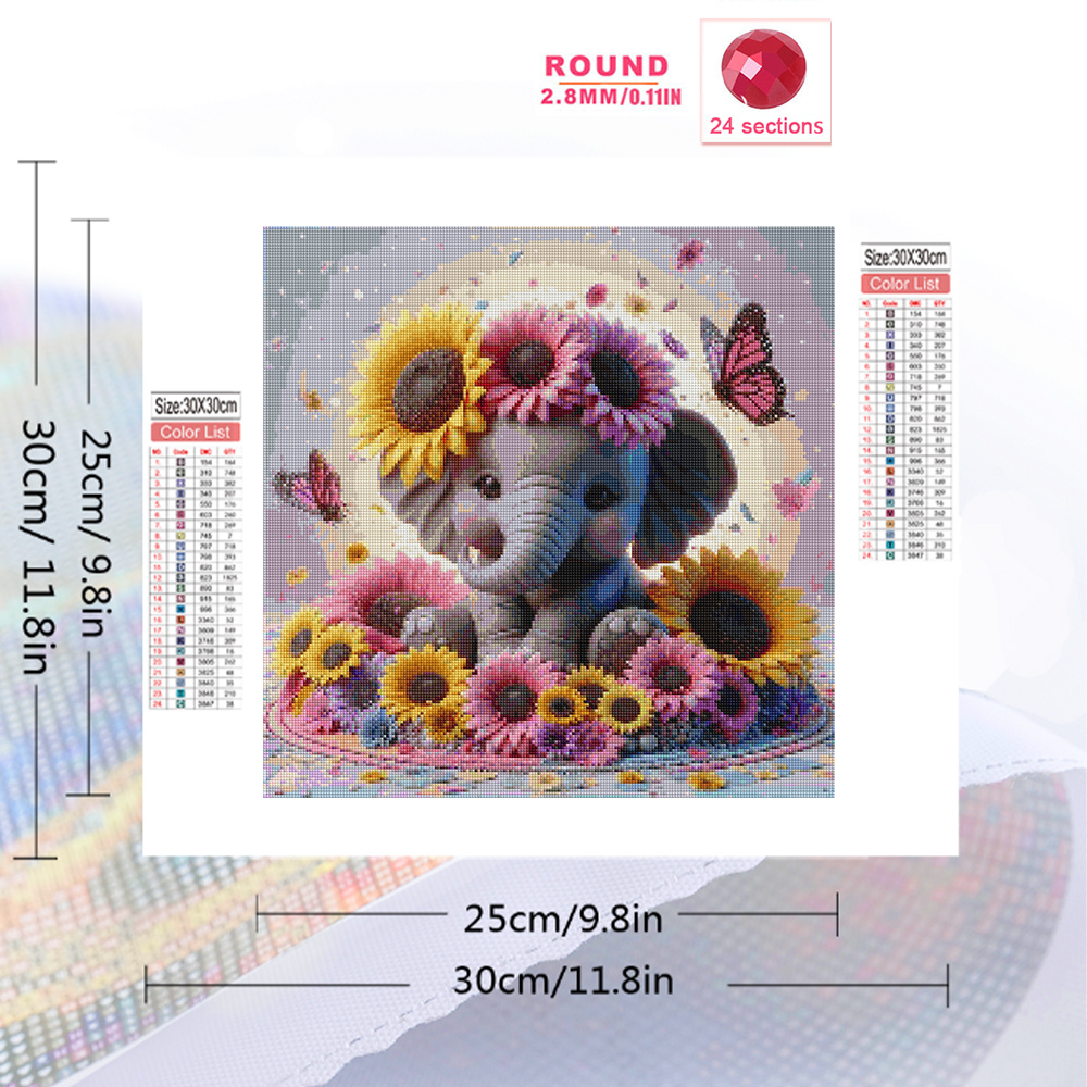 Evershine słoń diamentowe malo – Embroidery Kit Set recenzja i cena