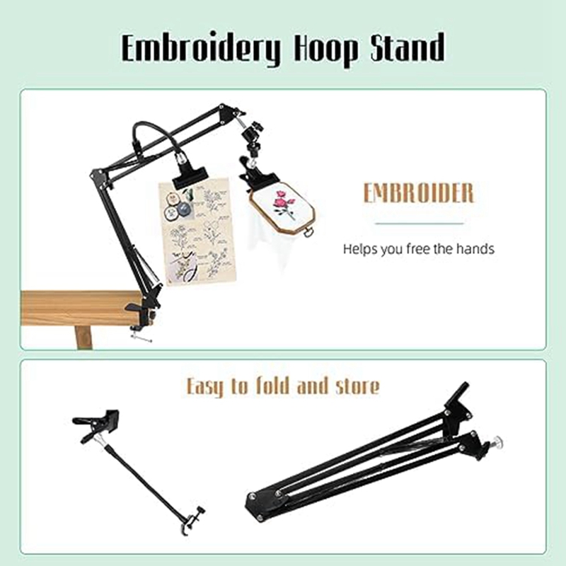 Stojak na tamborek: Regulowany – Embroidery Hoop Stand recenzja i cena