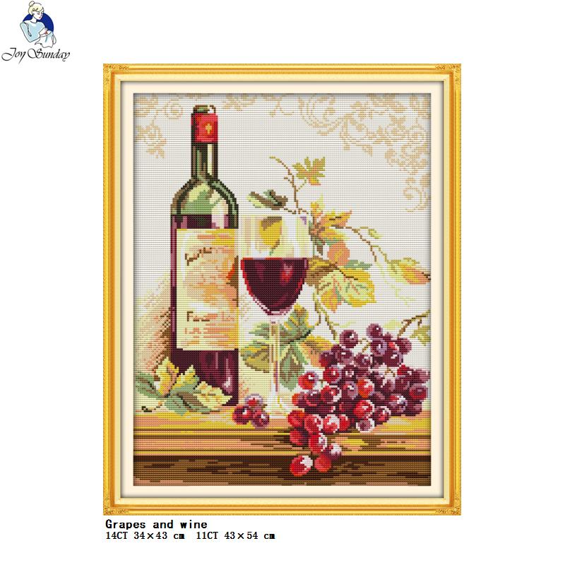Kolekcja wina i butelek drukow – Embroidery Vs Cross Stitch recenzja i cena