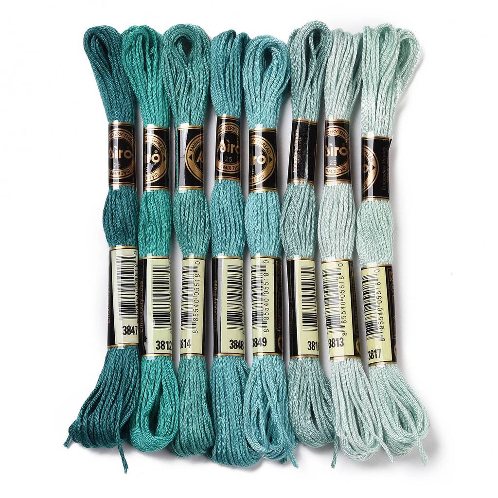 1 Zestaw 8 motków 0,5 mm 6-nit – Embroidery Floss recenzja i cena